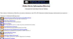 Desktop Screenshot of peltier-info.com