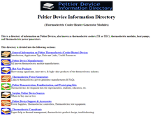 Tablet Screenshot of peltier-info.com
